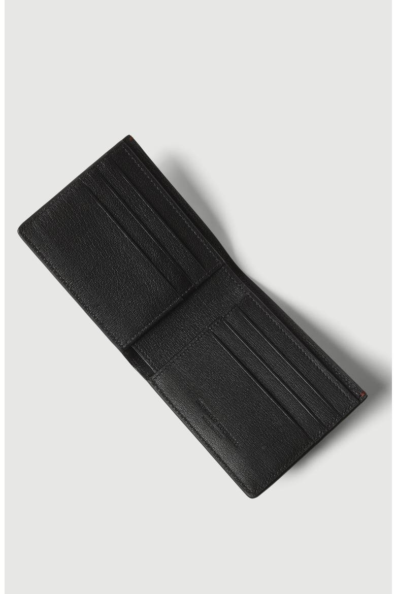 Brushed leather wallet, Alternate, color, Black