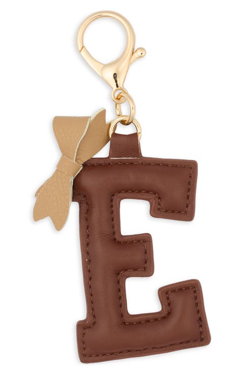 Bow Initial Bag Charm