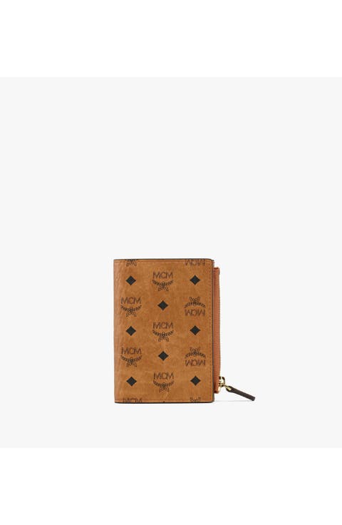 Bifold Zip Card Wallet in Visetos Original