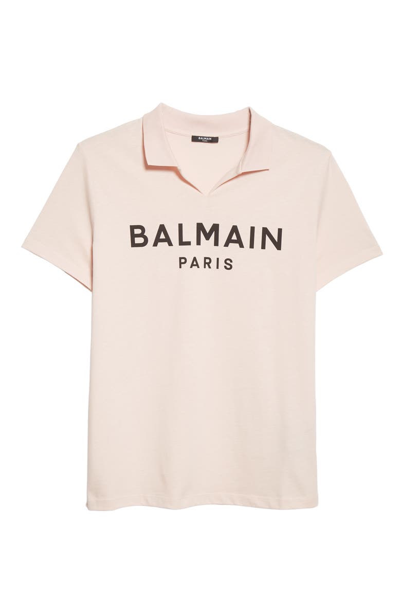 Balmain Men's Cotton Logo Polo, Alternate, color, 