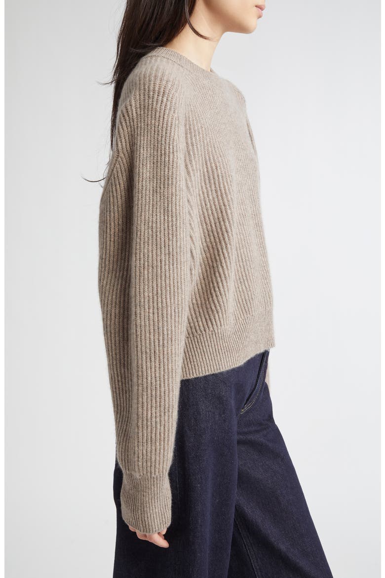 Berenice Oversize Cashmere Rib Sweater, Alternate, color, COAST BEIGE
