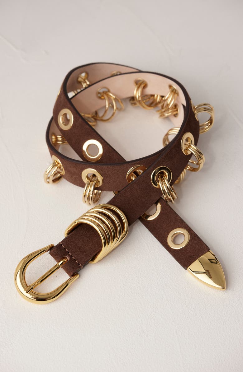Déhanche Revenge Suede Belt, Alternate, color, 