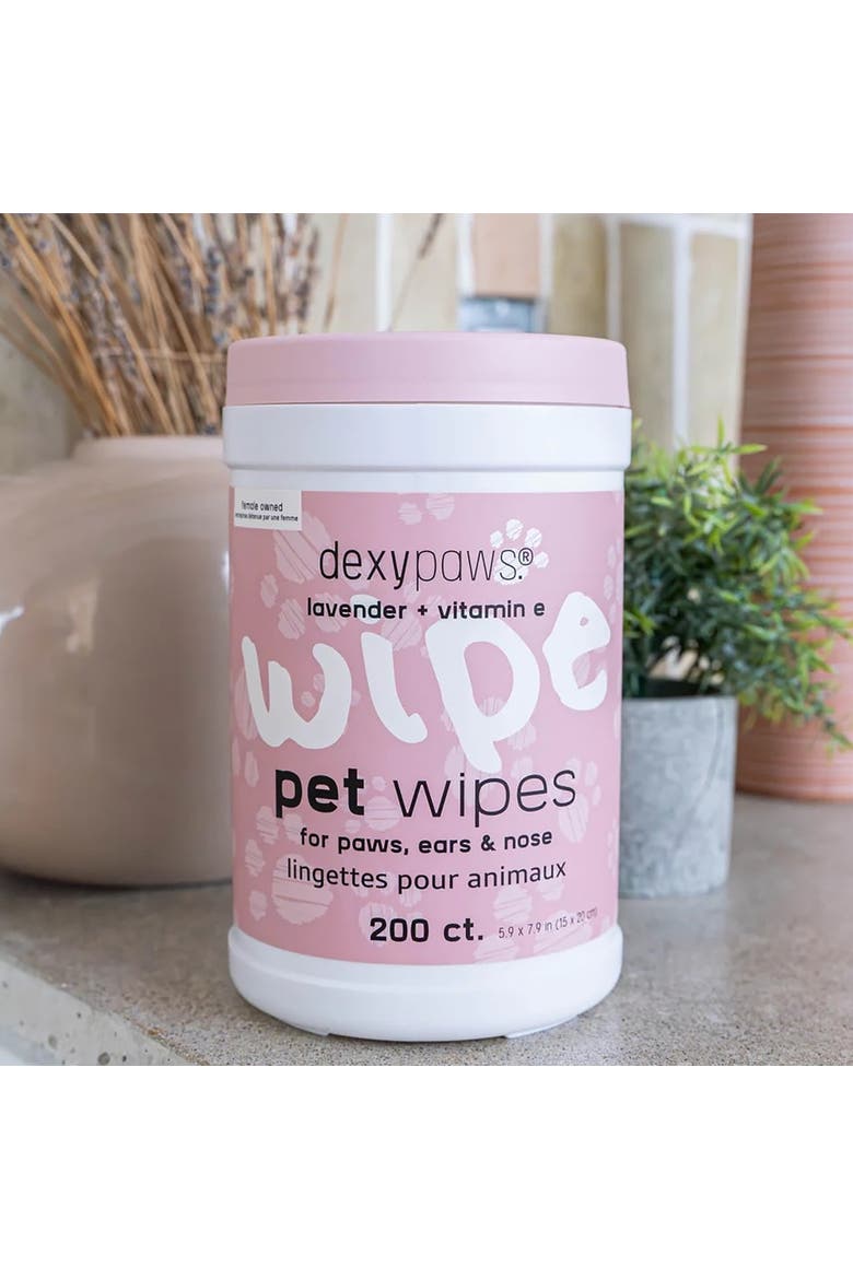 Pet Wipes 200Ct Canister For Grooming Care, Alternate, color, White
