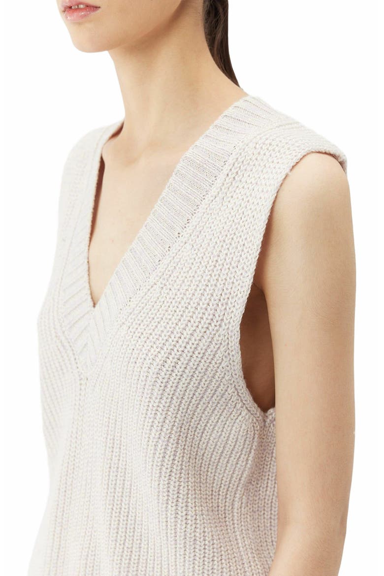 Cotton Cashmere  Vest, Alternate, color, lavender blue