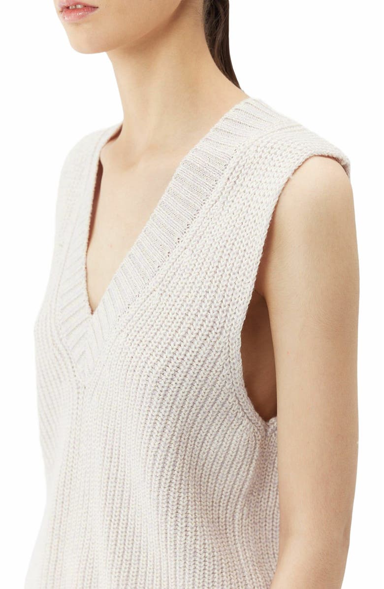 GOBI Mongolian Cashmere Cotton Cashmere Vest, Alternate, color, Lavender Blue