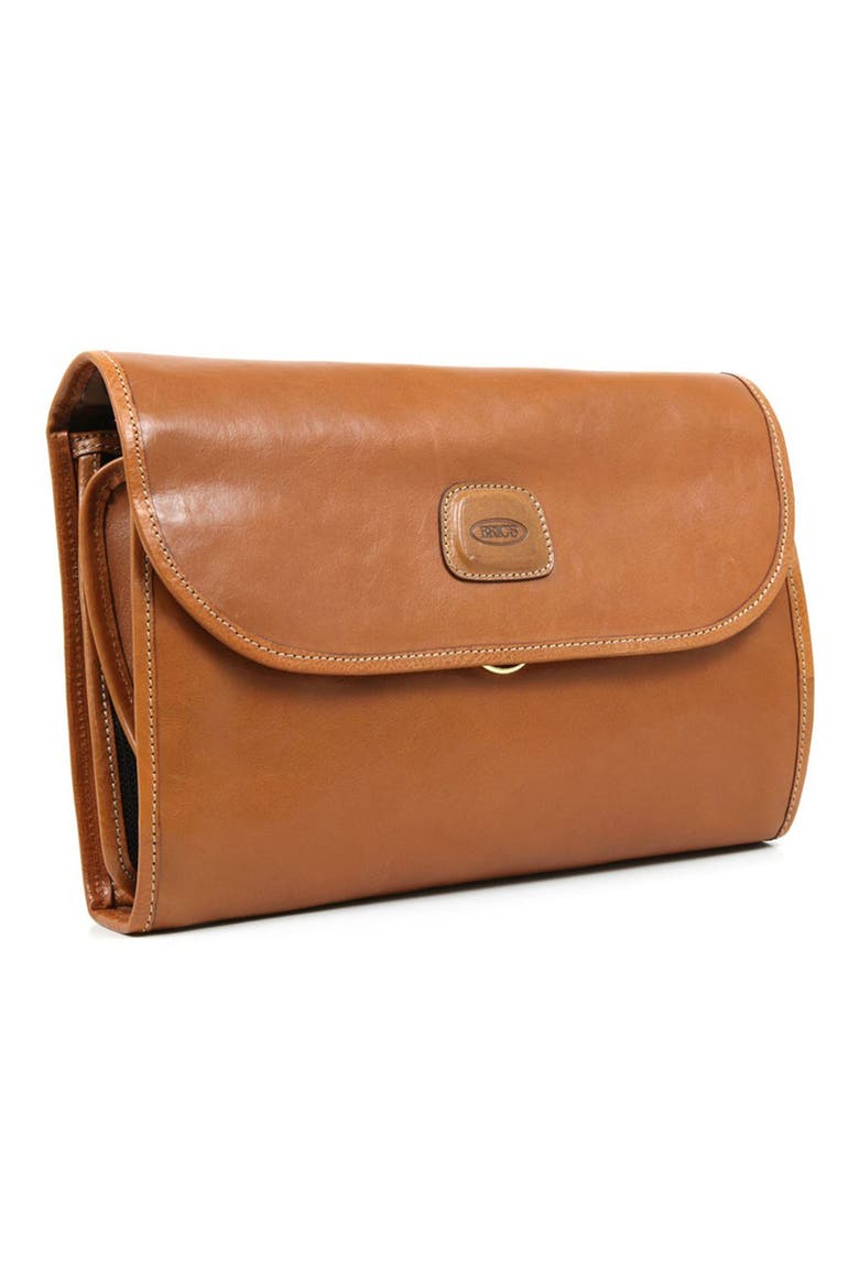 'Pelle' Trifold Travel Kit, Alternate, color, LEATHER
