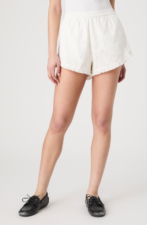 【EEUN】Eyelet Mini Shorts Z Supply Women's Annette Eyelet Short | TYLER'S