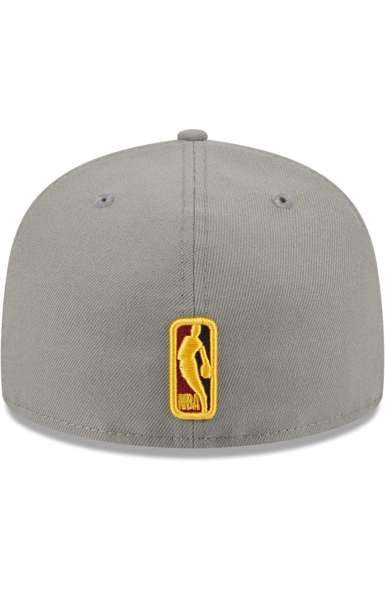 New Era Men's New Era Gray Brooklyn Nets Color Pack 59FIFTY Fitted Hat, Alternate, color,