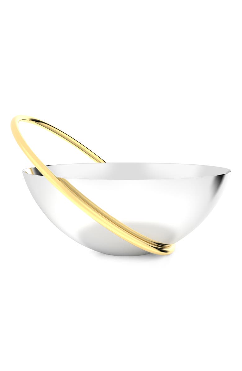 ANNA New York Ring Fruit Bowl, Main, color, Silver And Gold