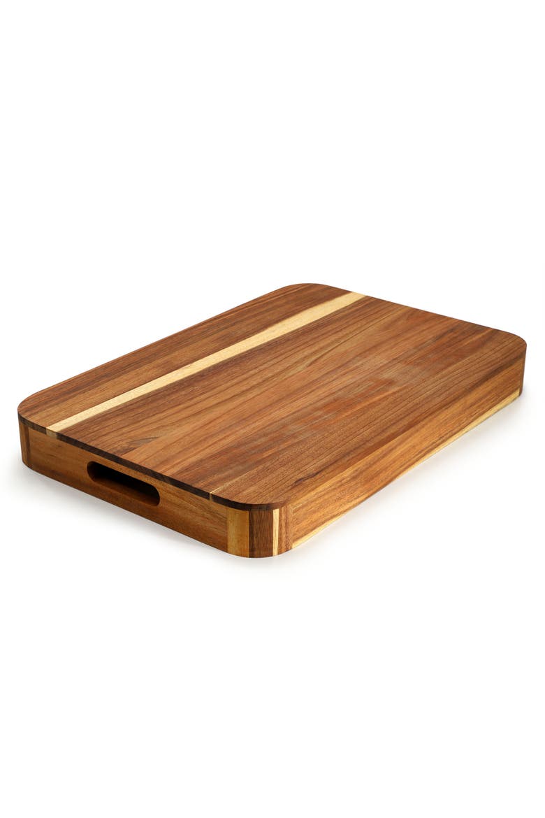 Acacia Wood 17.75 x 12 Inch Rectangle Serving Tray, Alternate, color, Acacia