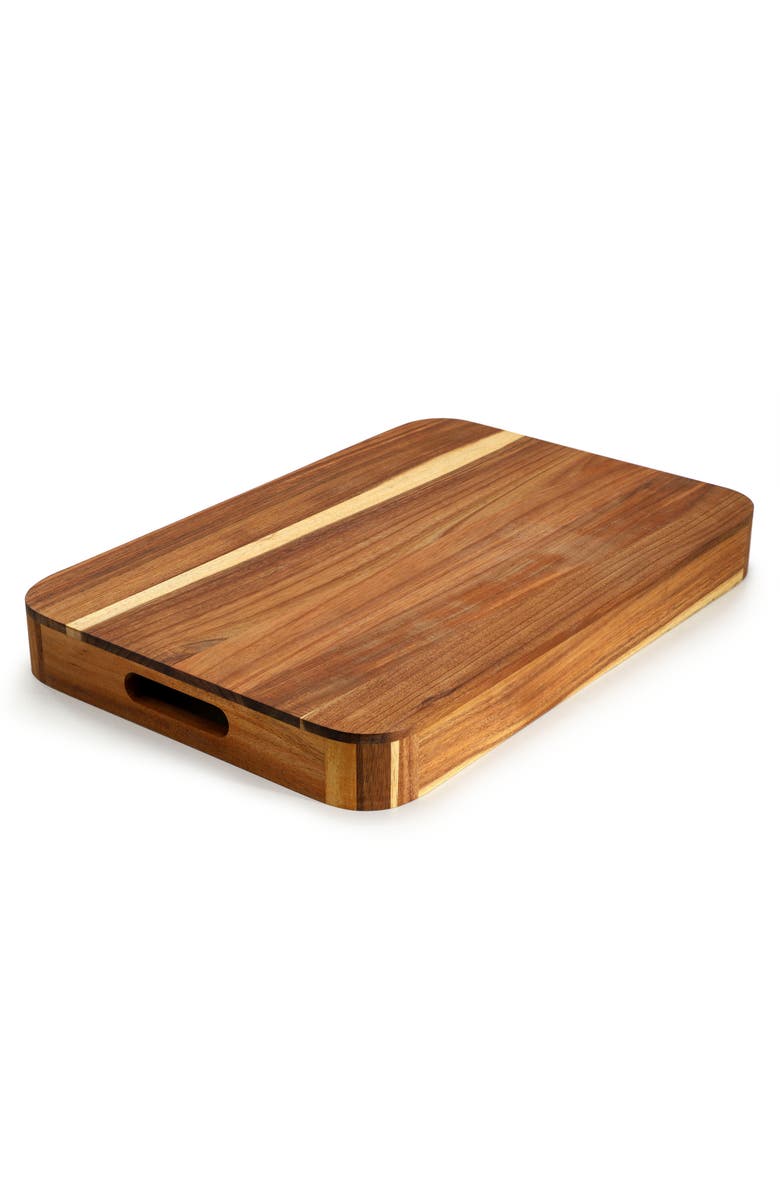 Megachef Acacia Wood 17.75 x 12 Inch Rectangle Serving Tray, Alternate, color, Acacia