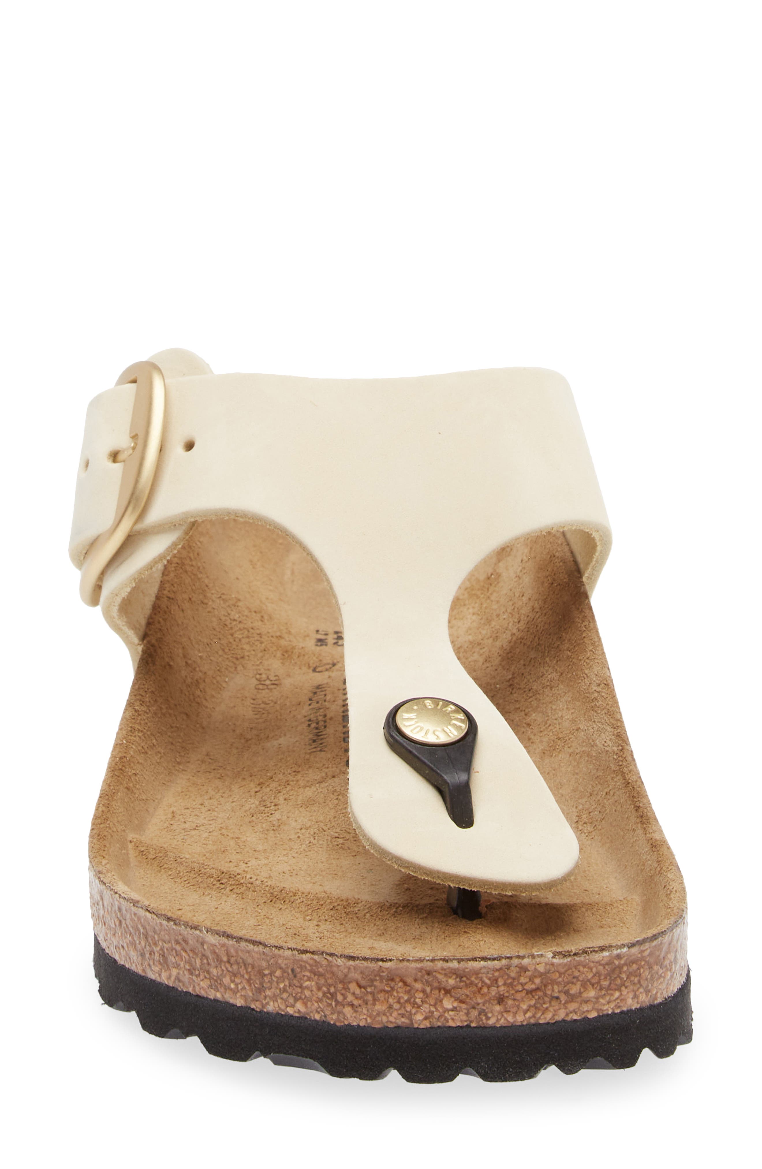 Gizeh Big Buckle Sandal - Discontinued, Alternate, color, BEIGE
