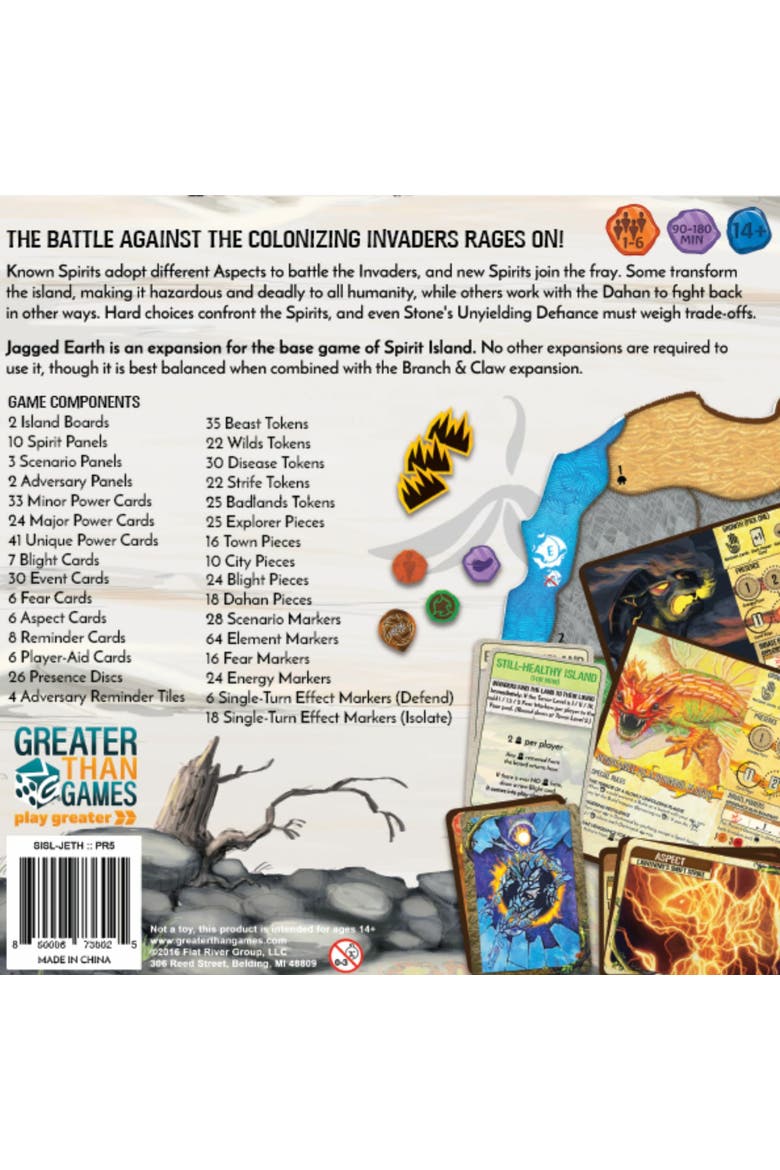 Spirit Island Jagged Earth Expansion, Alternate, color, Multicolored