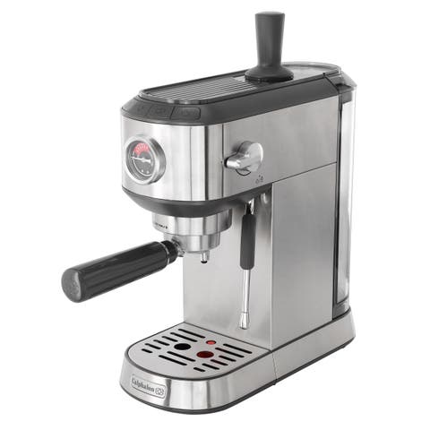 Miniatura Compact Espresso Machine and Milk Frother in Silver