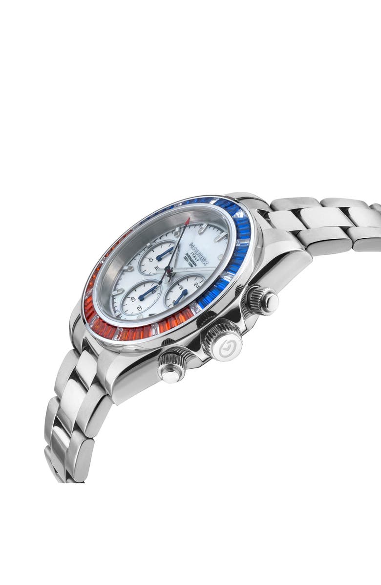 GEVRIL Haurex Bracelet Watch, Alternate, color, Silver