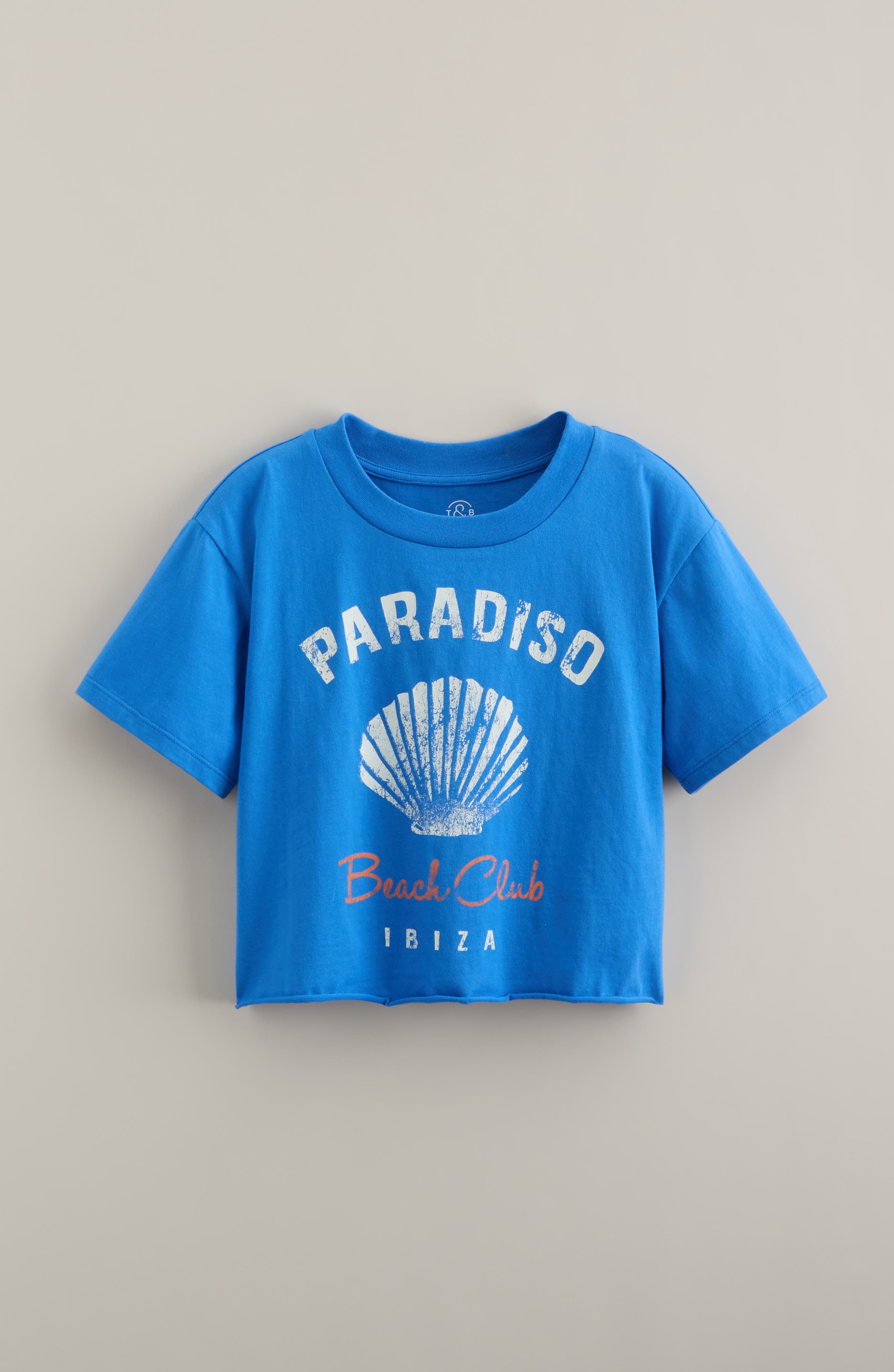 Детские Treasure & Bond Kids' Crop Cotton Graphic T-Shirt