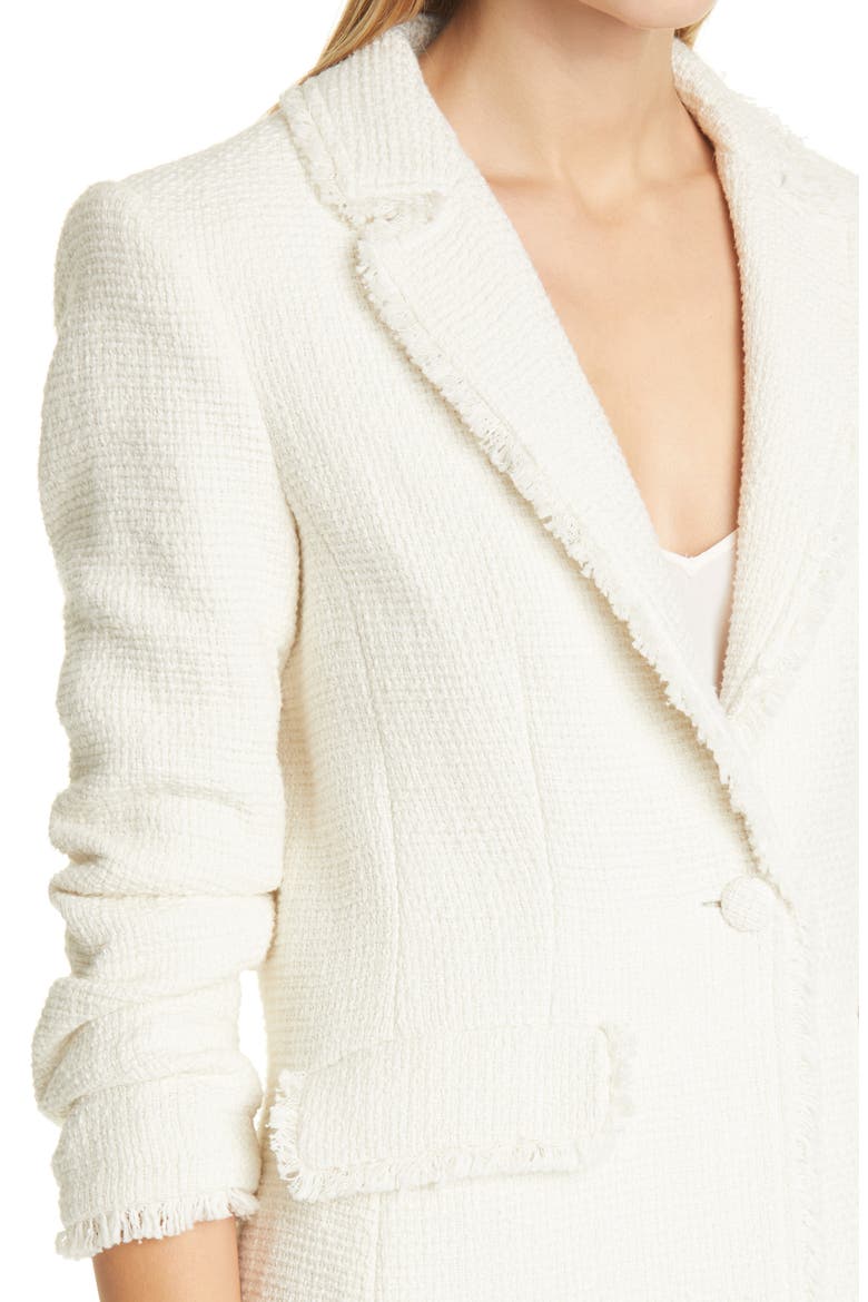 Khloe Bouclé Blazer, Alternate, color, GARDENIA