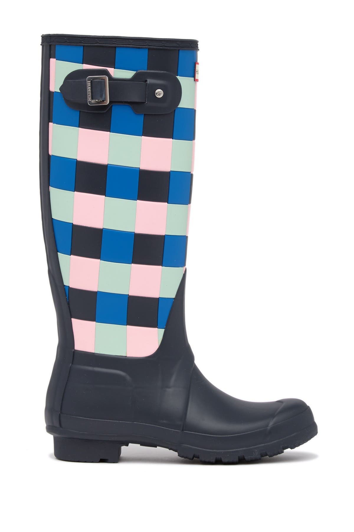Hunter Original Tall Gingham Print Waterproof Boot (Women) | Nordstromrack