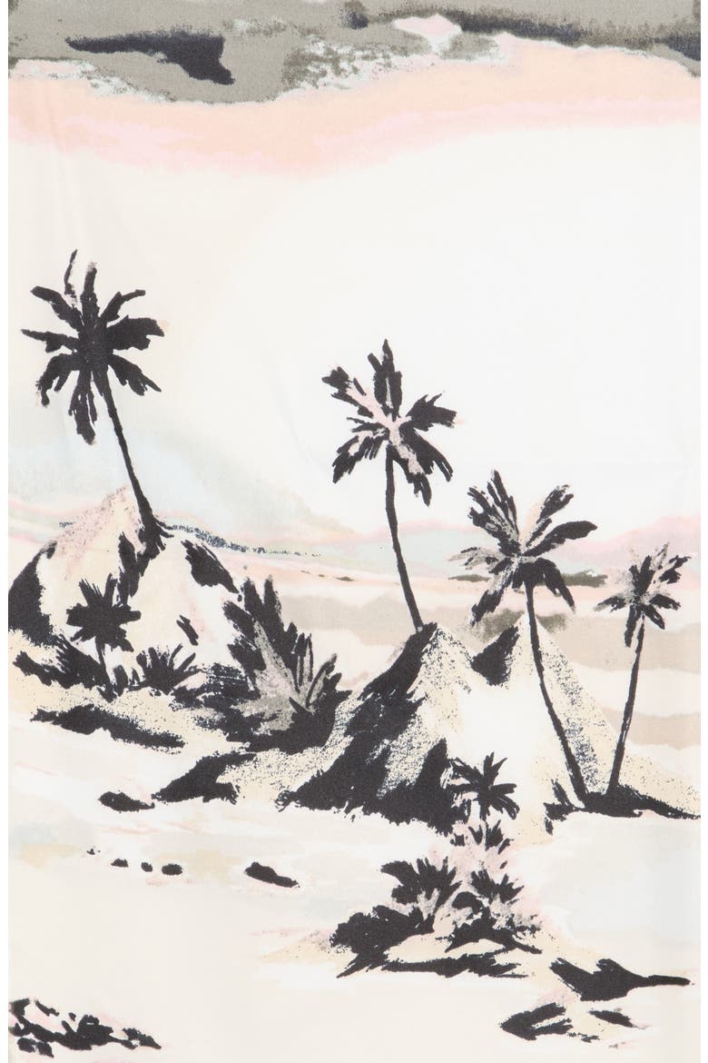 Scenic Palm Print Bandanna, Alternate, color, NEUTRAL