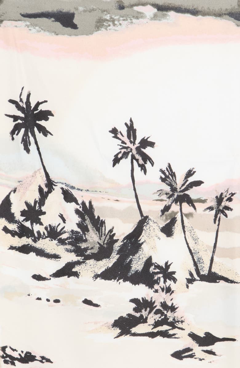 Vince Camuto Scenic Palm Print Bandanna, Alternate, color, Neutral