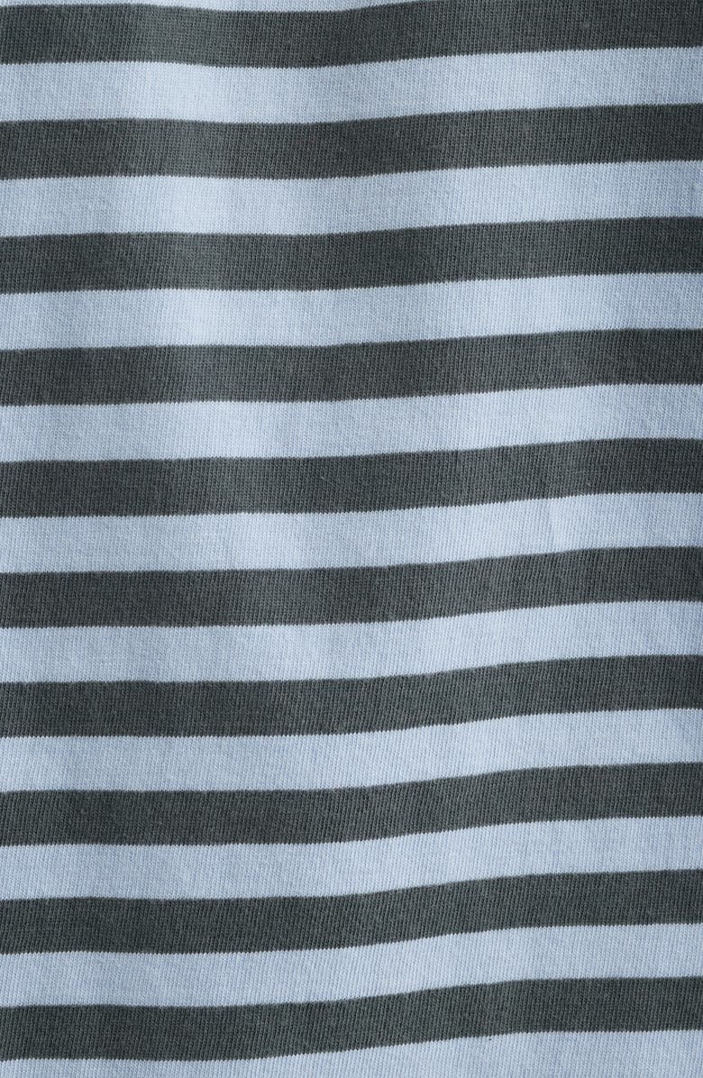 BDG Urban Outfitters Stripe Long Sleeve Boxy Cotton Top, Alternate, color, Blue Stripe