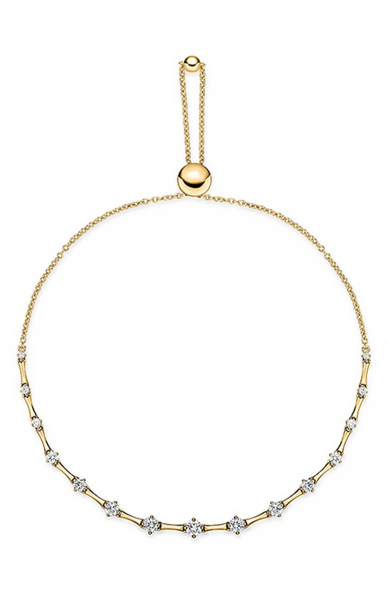 Mémoire Cadence Bolo Diamond Bracelet, Main, color, Yellow Gold