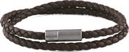 Tateossian Men's Pop Rigato Braided Leather Bracelet
