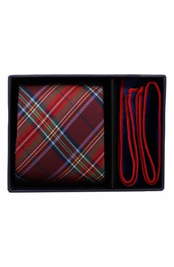 Tartan Plaid Tie and Pocket Square Set