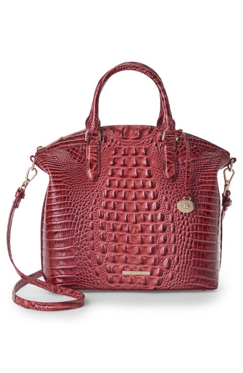 Brahmin Large Duxbury Croc Embossed Leather Satchel