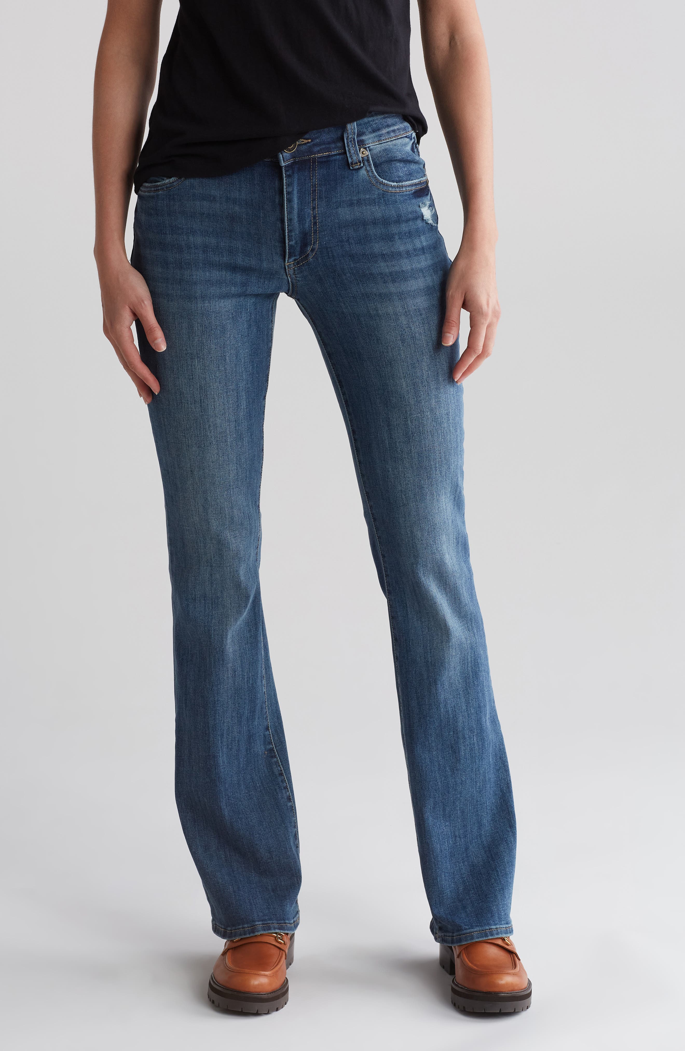 KUT from the Kloth Nicole Flap Back Bootcut Jeans