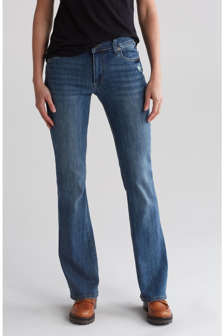 Nicole Flap Back Bootcut Jeans, Main, color, MAPLE W/MED BAS