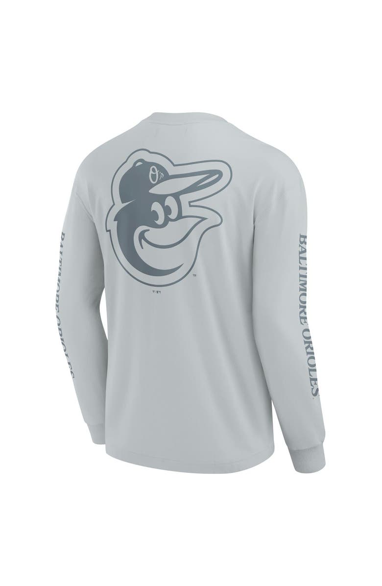 FANATICS Men's Fanatics Gray Baltimore Orioles Elements Strive Long Sleeve T-Shirt, Alternate, color,
