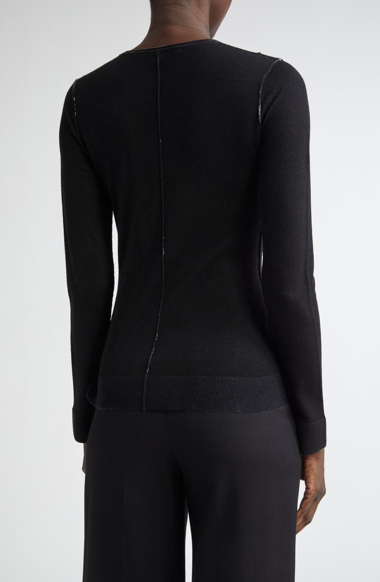 Jason Wu Collection Panelled Merino Wool Cardigan, Alternate, color, 