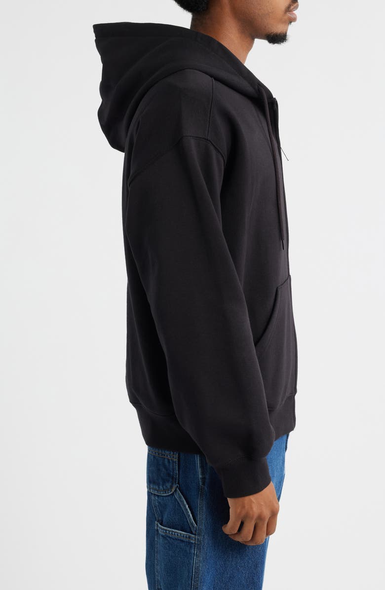 Carhartt Work In Progress Heart II Hartt Zip-Up Graphic Hoodie, Alternate, color, Black