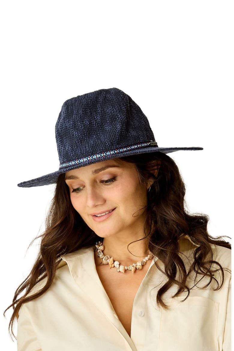 Capistrano Crushable Hat, Alternate, color, Navy