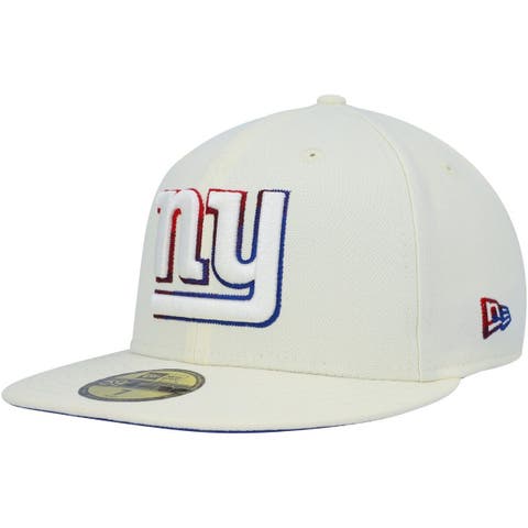 Men's New Era Cream New York Giants Chrome Color Dim 59FIFTY Fitted Hat