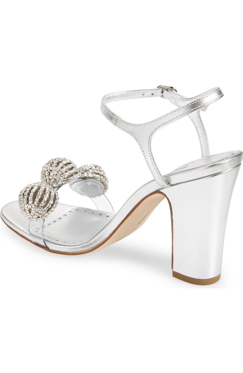 Manolo Blahnik Elhob Metallic Sandal, Alternate, color,