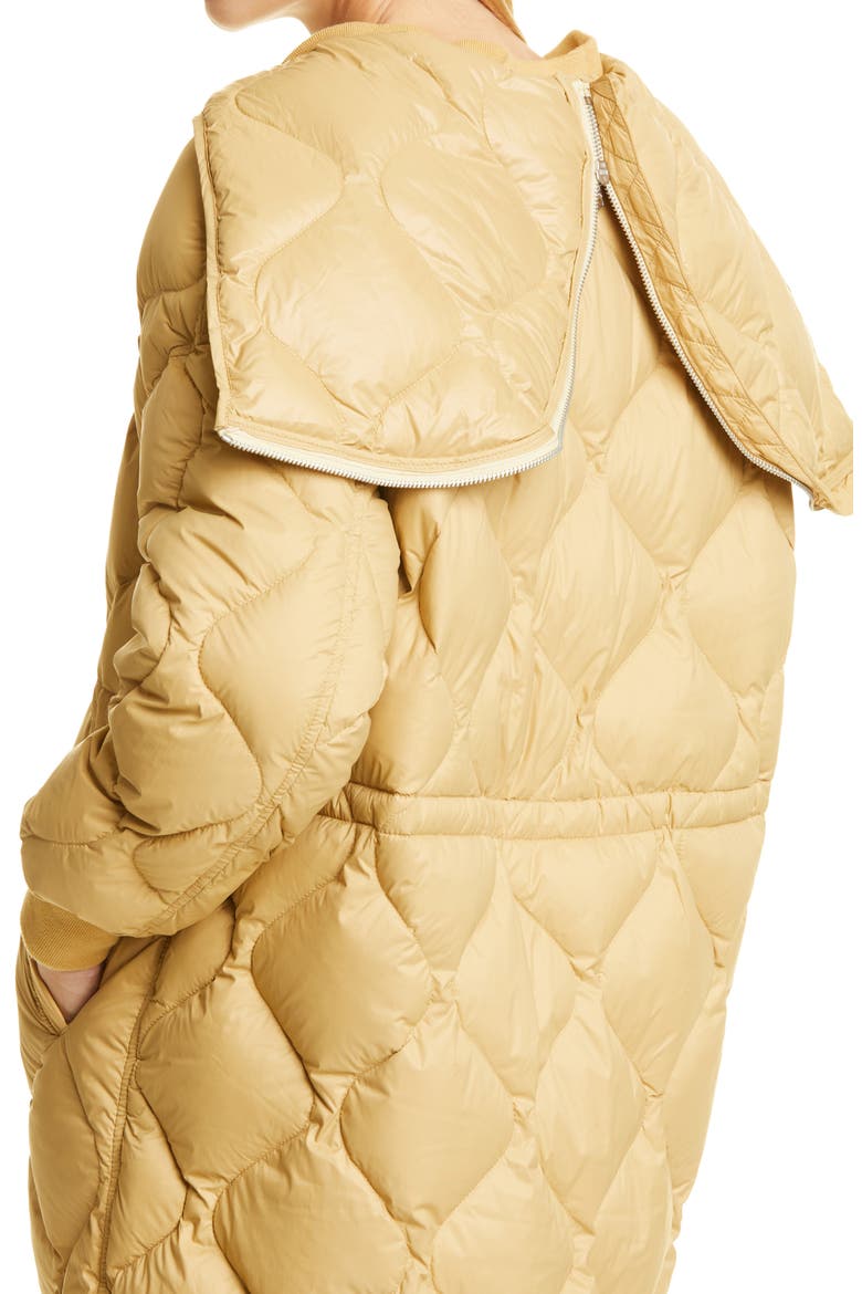 Rudy Long Puffer Coat, Alternate, color, PALE BEIGE