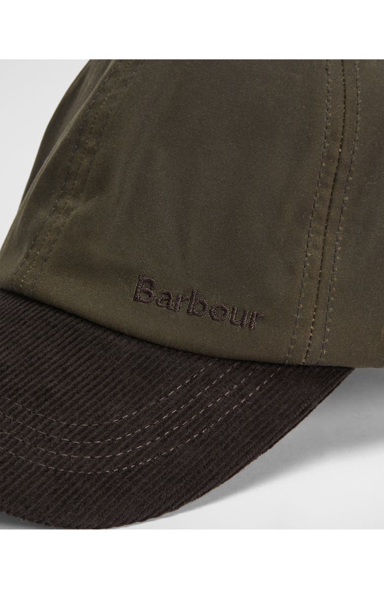 Barbour Ashby Adjustable Cotton Baseball Cap, Alternate, color, Olive/ Brown