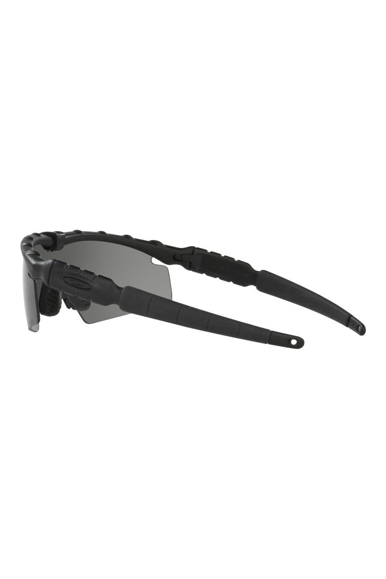 M Frame 2.0 Strike 130mm Semi Rimless Rectangular Sunglasses, Alternate, color, MATTE BLACK