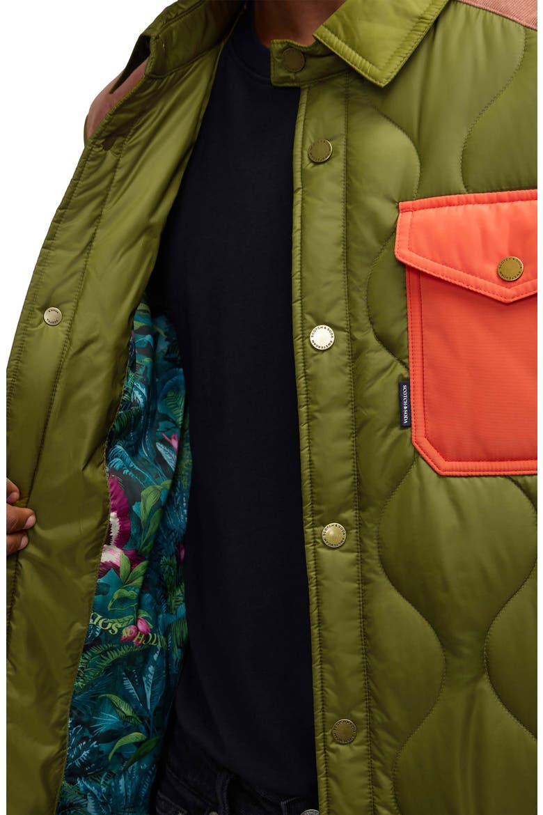 Ivik Quilted Shirt Jacket, Alternate, color, MOSS GREEN