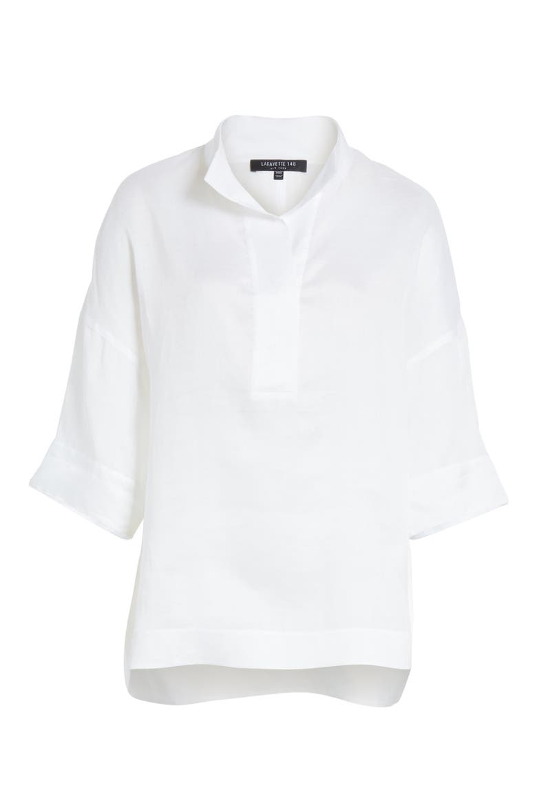 Silvia Blouse, Alternate, color, WHITE