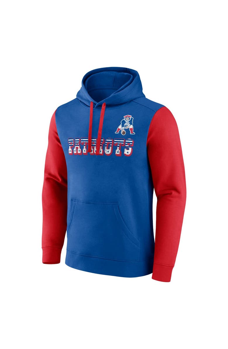 FANATICS Men's Fanatics Navy New England Patriots Fleece Pullover Hoodie, Alternate, color, Navy