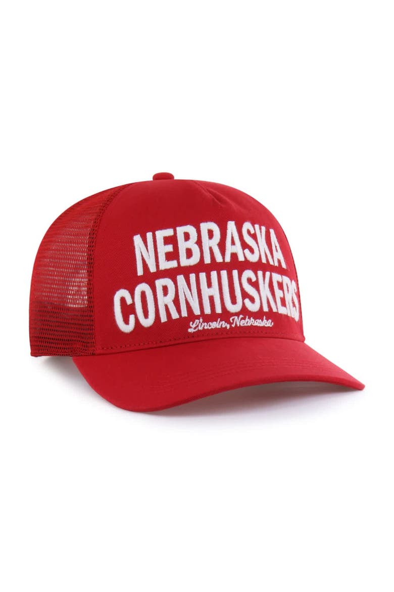 Men's '47 Scarlet Nebraska Huskers Contemporary Hitch Trucker Adjustable Hat, Alternate, color, Scarlet