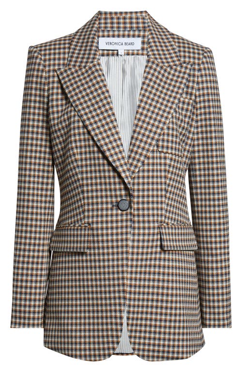 Veronica Beard Livvy Check Dickey Jacket In Multi