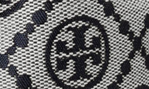Tory Burch Mini T Monogram Jacquard Bucket Bag In Tory Navy