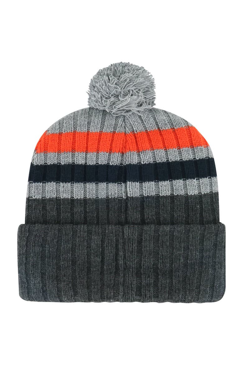 Men's '47 Gray Houston Astros Stack Cuffed Knit Hat with Pom, Alternate, color, Gray