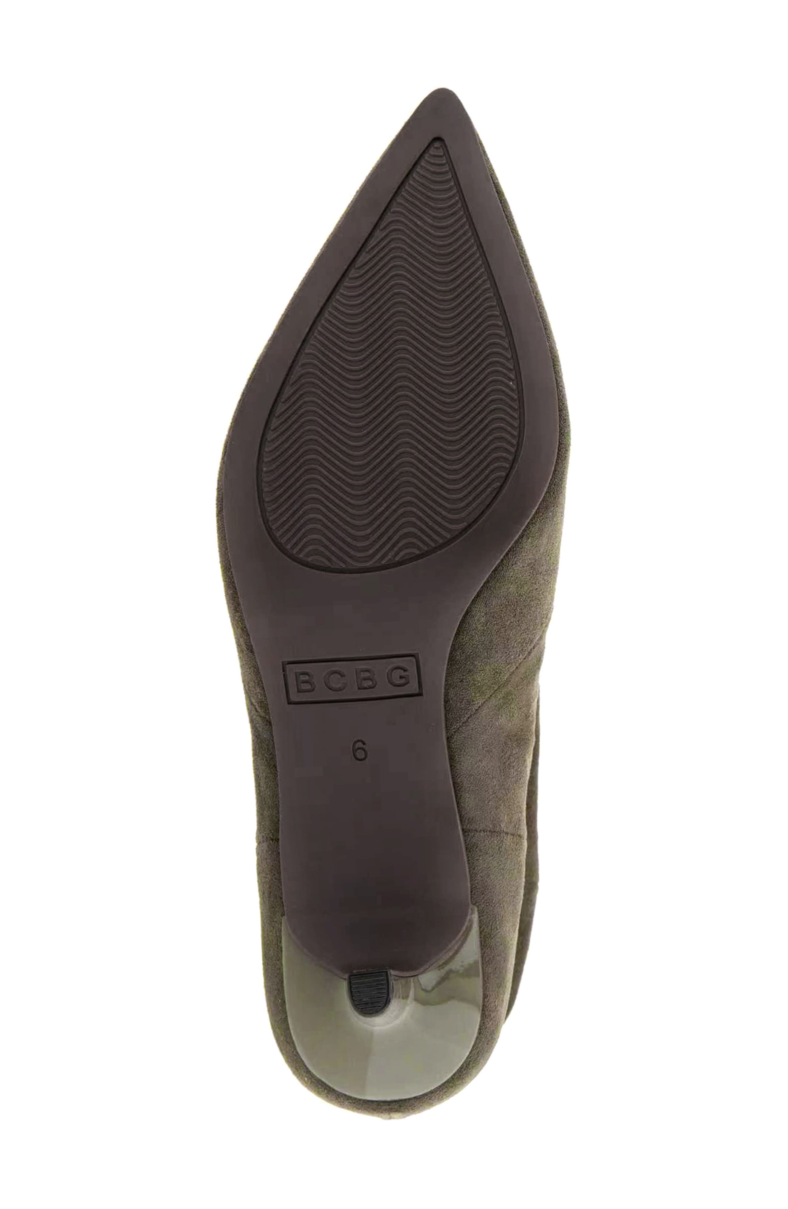 Dalles Kitten Heel Pointed Toe Scrunch Bootie, Alternate, color, OLIVE
