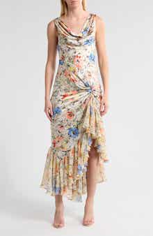 Cinq à Sept Ciara Floral Sleeveless Silk Dress