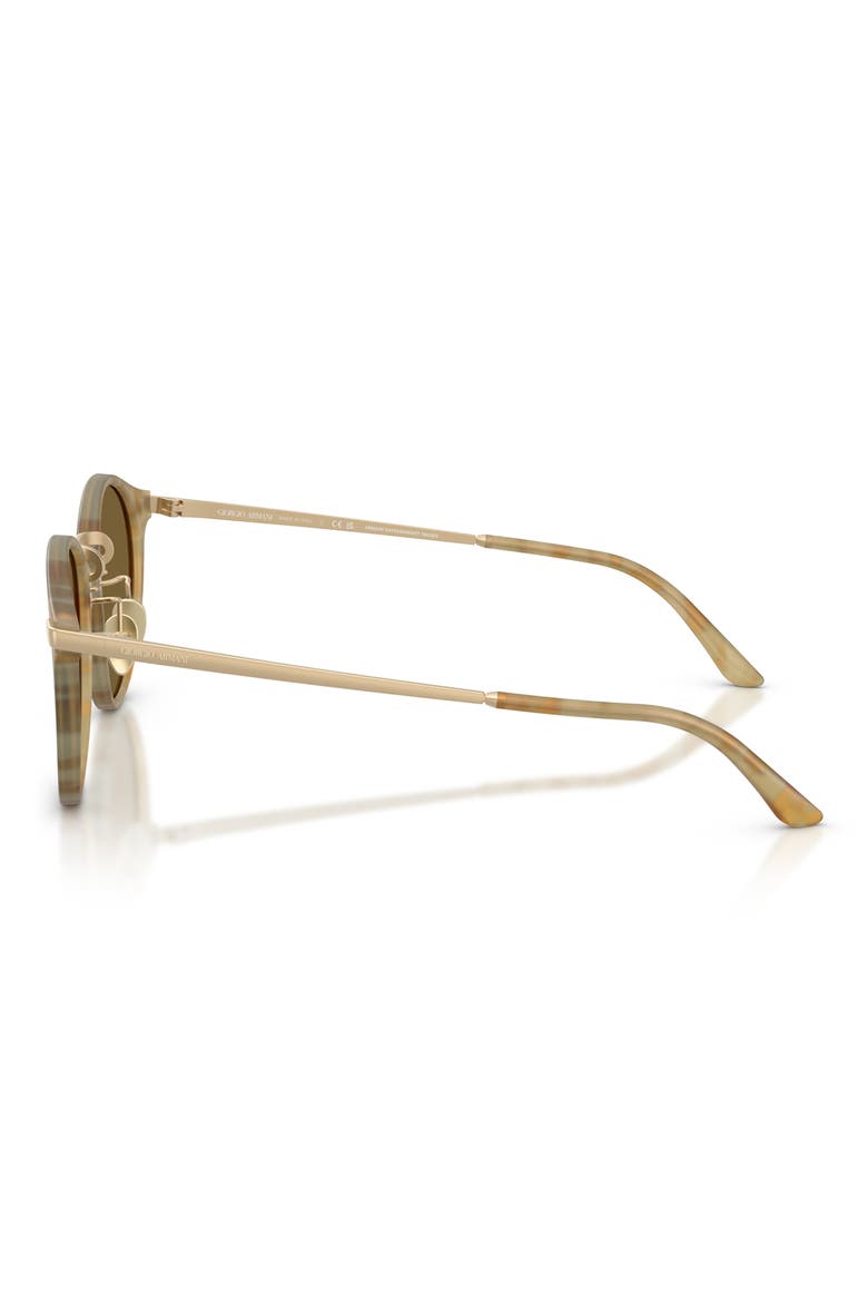51mm Round Sunglasses, Alternate, color, MATTE BEIGE HAVANA / OLIVE